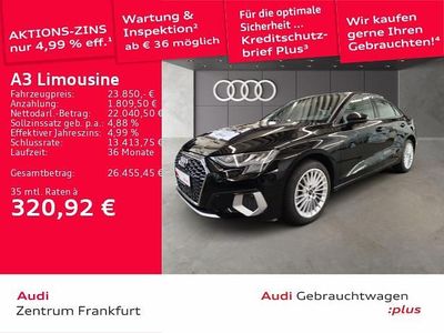 Usata Audi A3 Advanced 150 CV (110 kW) 2023 Nero Berlina