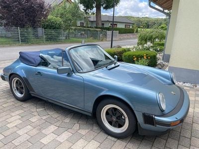 Gebraucht Porsche 911 Carrera Cabriolet 207 PS (152 kW) 1986 Blau Cabrio