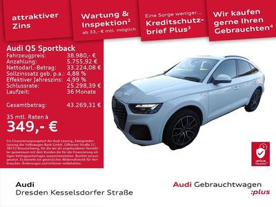 Gebraucht Audi Q5 Sportback Ambiente 265 PS (194 kW) 2023 Gletscherweiß metallic SUV