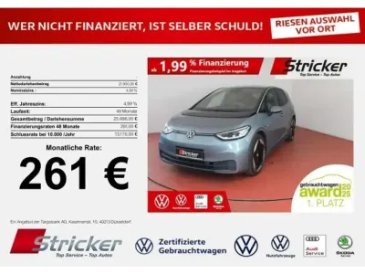 Gebraucht VW ID.3 Pro Performance 150 kW (204 PS) 2020 Stonewashed blue metallic schwarz (metallic) Kleinwagen