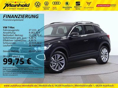 Gebraucht VW T-Roc Goal 150 PS (110 kW) 2025 Schwarz SUV