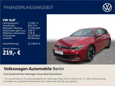 Gebraucht VW Golf VIII Active 110 PS (80 kW) 2022 Kings red metallic Limousine