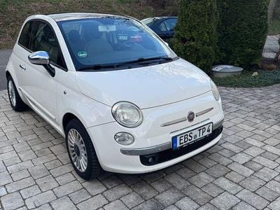 Gebraucht Fiat 500 Lounge 69 PS (50 kW) 2009 Weiß Cabrio