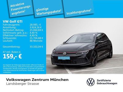 Gebraucht VW Golf VIII GTI 245 PS (180 kW) 2023 Schwarz Limousine