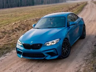 Begagnad BMW M2 Competition Edition 412 HK (303 kW) 2021 Blå Sportkupé