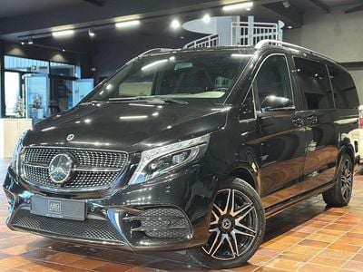 Obsidianschwarz metallic mb 91 Gebraucht 2021 Mercedes V300 AMG line Van / Kleinbus | 58.850 € (Fairer Preis)