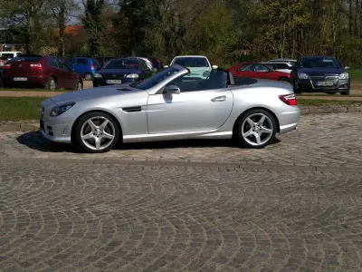 Gebraucht Mercedes SLK250 204 PS (150 kW) 2016 Silber Cabrio