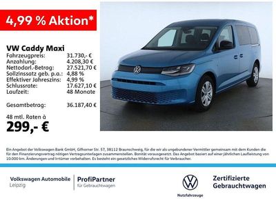 Usata VW Caddy Basis 102 CV (75 kW) 2024 Blu Monovolume