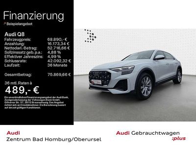 Gebraucht Audi Q8 S-Line 340 PS (250 kW) 2024 Gletscherweiß metallic SUV