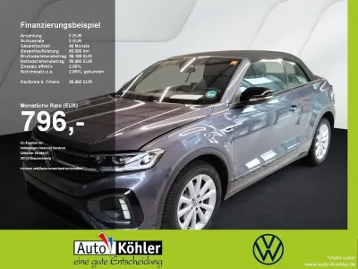Second-hand VW T-Roc Cabriolet R-line 150 CP (110 kW) 2025 Gri Cabrio