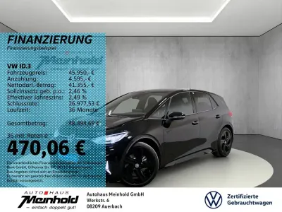 Gebraucht VW ID.3 GTX 239 kW (326 PS) 2025 Schwarz Kleinwagen