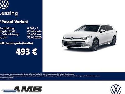 Neu VW Passat Elegance 150 PS (110 kW) 2025 Weiß Kombi
