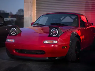 Gebraucht Mazda MX5 115 PS (84 kW) 1993 Rot Cabrio