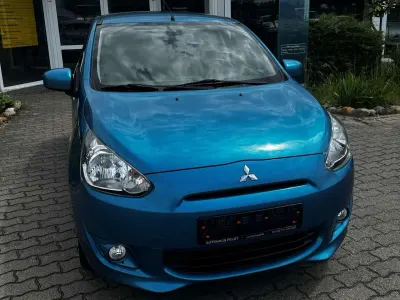 Gebraucht Mitsubishi Space Star 80 PS (58 kW) 2014 Atollblau (p) Van / Kleinbus