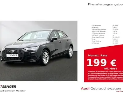 Brugt Audi A3 Comfort 110 HK (80 kW) 2022 Sort Sedan