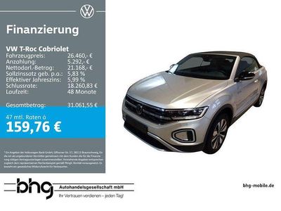 Gebraucht VW T-Roc Cabriolet Goal 116 PS (85 kW) 2025 Ivory silver metallic/schwarz Cabrio