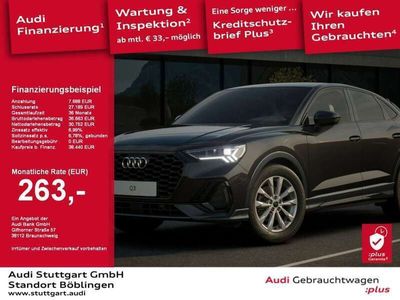 gebraucht Audi Q3 Sportback S line 35 TFSI S tronic SHZ Navi