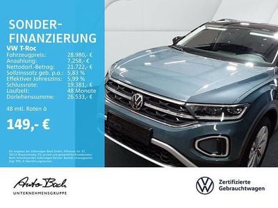 Second-hand VW T-Roc Style 150 CP (110 kW) 2024 Albastru SUV