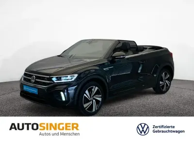 Gebraucht VW T-Roc Cabriolet R-line 150 PS (110 kW) 2022 Schwarz Cabrio