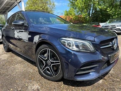 Usata Mercedes C220 AMG line 194 CV (142 kW) 2021 Blu Berlina