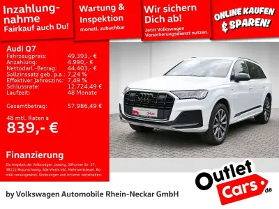 Gebraucht Audi Q7 S-Line 286 PS (210 kW) 2023 Gletscherweiß metallic SUV