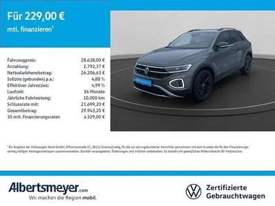 Gebraucht VW T-Roc Style 116 PS (85 kW) 2025 Grau SUV