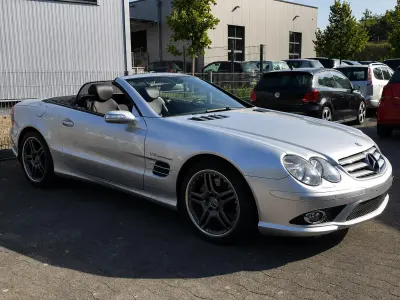 Gebraucht Mercedes SL500 AMG 387 PS (284 kW) 2008 Silber Cabrio
