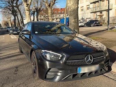 Schwarz Gebraucht 2022 Mercedes E220 AMG line Limousine | 24.000 € (Guter Preis)