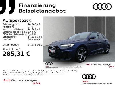 Gebraucht Audi A1 Sportback S-Line 95 PS (69 kW) 2025 Navarrablau metallic Kleinwagen