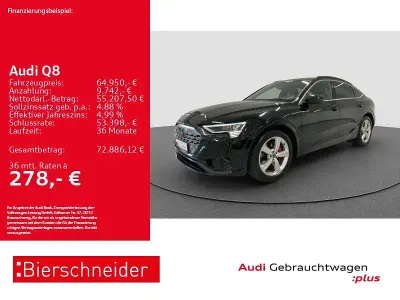 Nuova Audi Q8 e-tron S-Line 300 kW (408 CV) 2025 Nero SUV