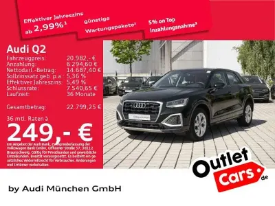 Gebraucht Audi Q2 Advanced 150 PS (110 kW) 2023 Schwarz SUV