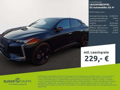 Lackierung schwarz perla nera/typ aussenverkleidung metalliclackierung Gebraucht 2023 DS Automobiles DS4 Performance Line Plus Limousine | 21.880 € (Fairer Preis)