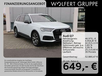 Gletscherweiß metallic Gebraucht 2021 Audi Q7 Ambiente SUV | 46.970 € (Superpreis)
