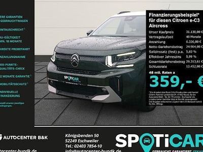 Neu Citroën e-C3 Aircross 83 kW (113 PS) 2026 Grün SUV