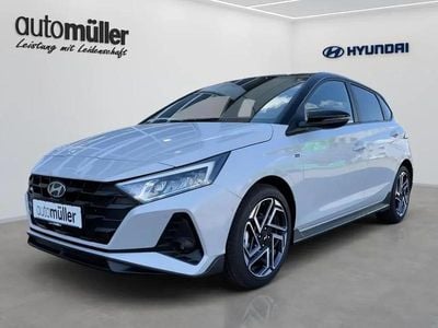 Neu Hyundai i20 N Line 100 PS (73 kW) 2025 Lumen grey/ phantom black / mic Kleinwagen