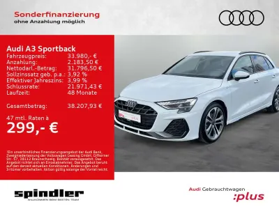 Gebraucht Audi A3 S-Line 116 PS (85 kW) 2025 Gletscherweiß metallic Limousine