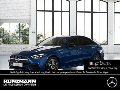 Spektralblau metallic Gebraucht 2022 Mercedes C300e AMG Limousine | 36.280 € (Etwas zu teuer)