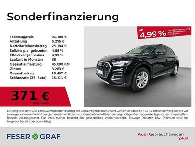 Brillantschwarz Gebraucht 2022 Audi Q5 Advanced Plus SUV | 31.480 € (Fairer Preis)