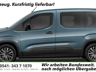 Neu Peugeot e-Rifter Allure 100 kW (136 PS) 2026 Kiama blau metallic Van / Kleinbus