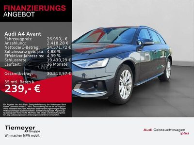 Usata Audi A4 Advanced 163 CV (119 kW) 2023 Grigio Station wagon