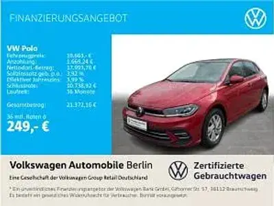 Gebraucht VW Polo 110 PS (80 kW) 2022 Rot (kings red metallic) Kleinwagen