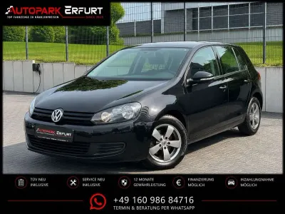 Gebraucht VW Golf VI Trendline 105 PS (77 kW) 2010 Schwarz Kleinwagen