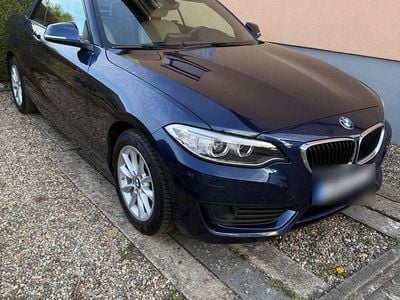 Usata BMW 218 136 CV (100 kW) 2017 Blu Cabrio