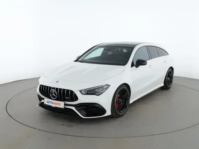 Gebraucht Mercedes CLA45 AMG Shooting Brake AMG 422 PS (310 kW) 2021 Weiß Kombi