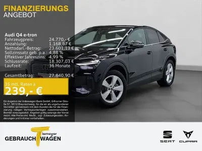 Second-hand Audi Q4 Sportback e-tron Design 125 kW (170 CP) 2023 Negru SUV