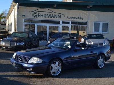 Usata Mercedes SL500 AMG 320 CV (235 kW) 1996 Blu Cabrio