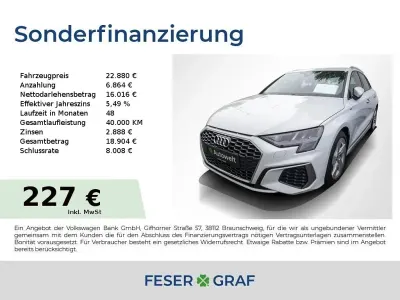 Gebraucht Audi A3 S-Line 150 PS (110 kW) 2022 Gletscherweiß Limousine