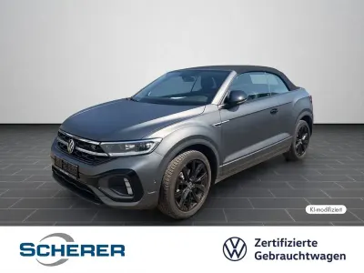 Gebraucht VW T-Roc Cabriolet R-line Edition 150 PS (110 kW) 2023 Indiumgrau  matt/schwarz Cabrio