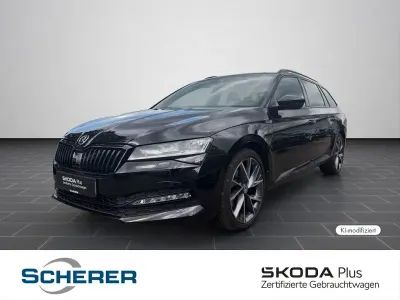 Gebraucht Skoda Superb SportLine 218 PS (160 kW) 2024 Blackmagic perleffekt (metallic) Kombi