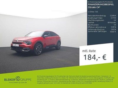 Elixierrot (metallic) Gebraucht 2022 Citroën e-C4 Shine Limousine | 15.870 € (Fairer Preis)